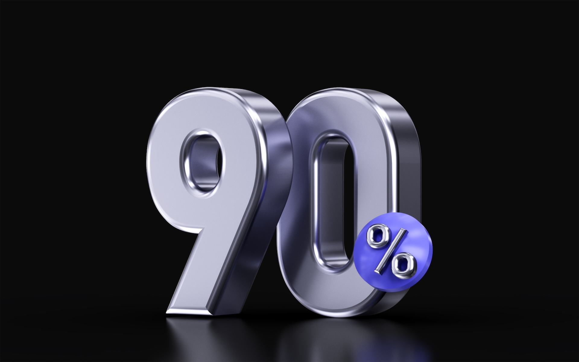 90%+